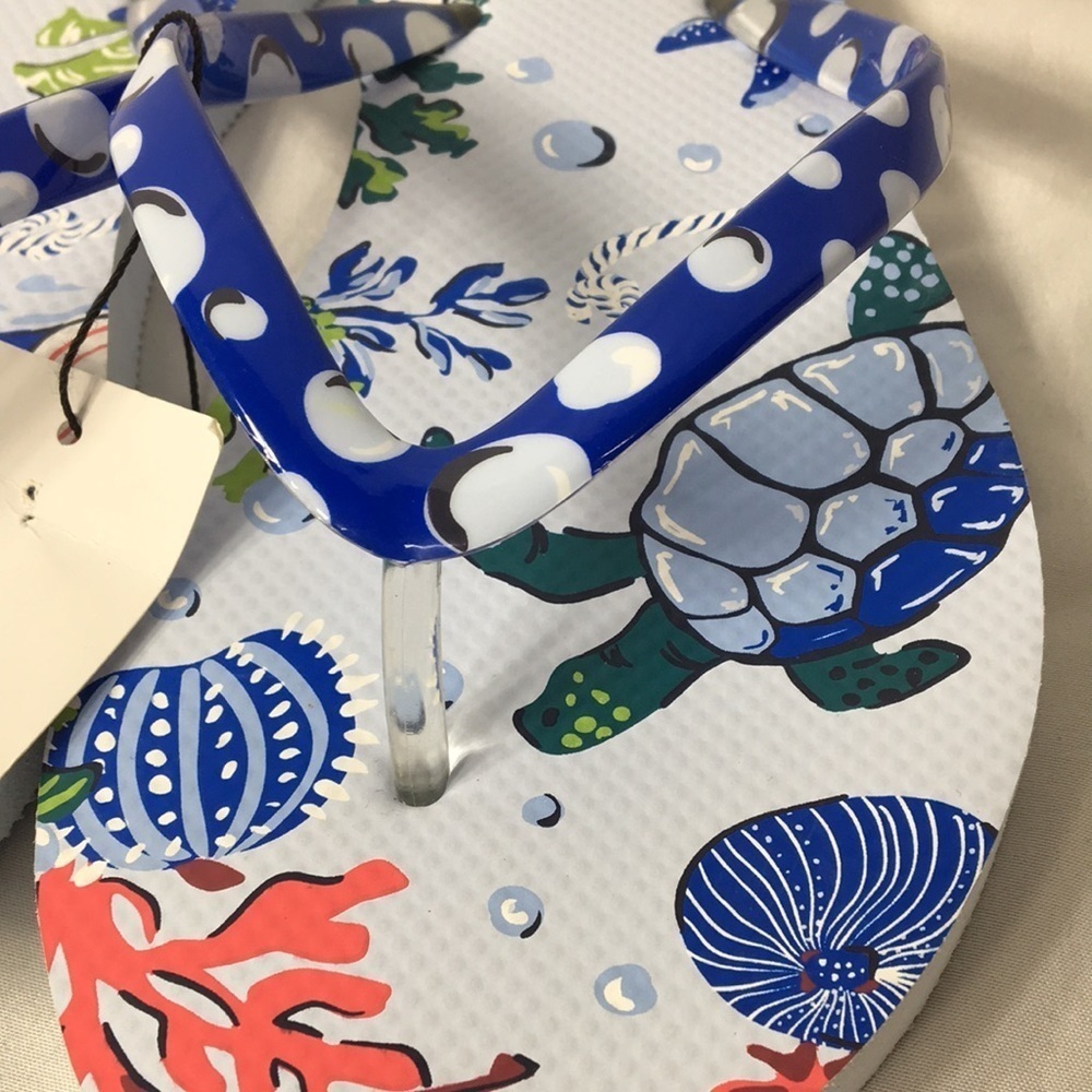 Vera Bradley Women’s Anchors Aweigh Flip Flops Size 5/6 NEW With Tags - Picture 4 of 7